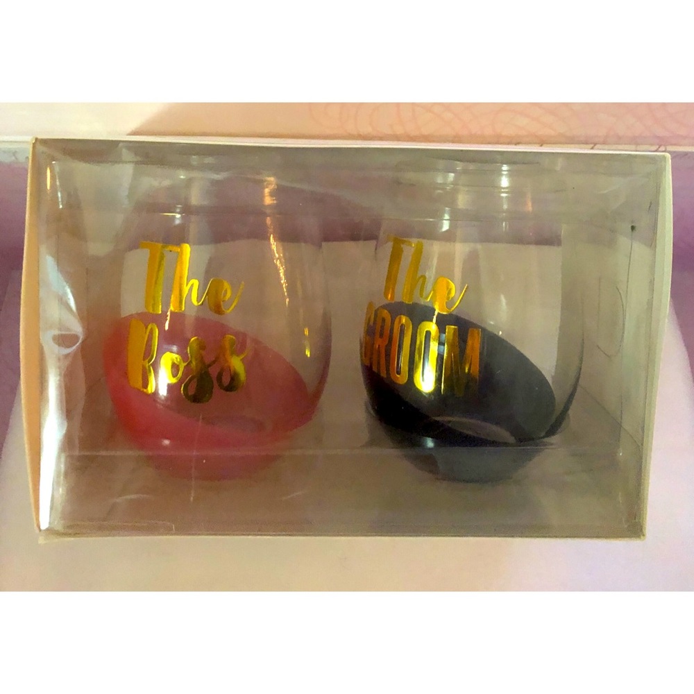 Slant Collection Stemless Wine Glasses